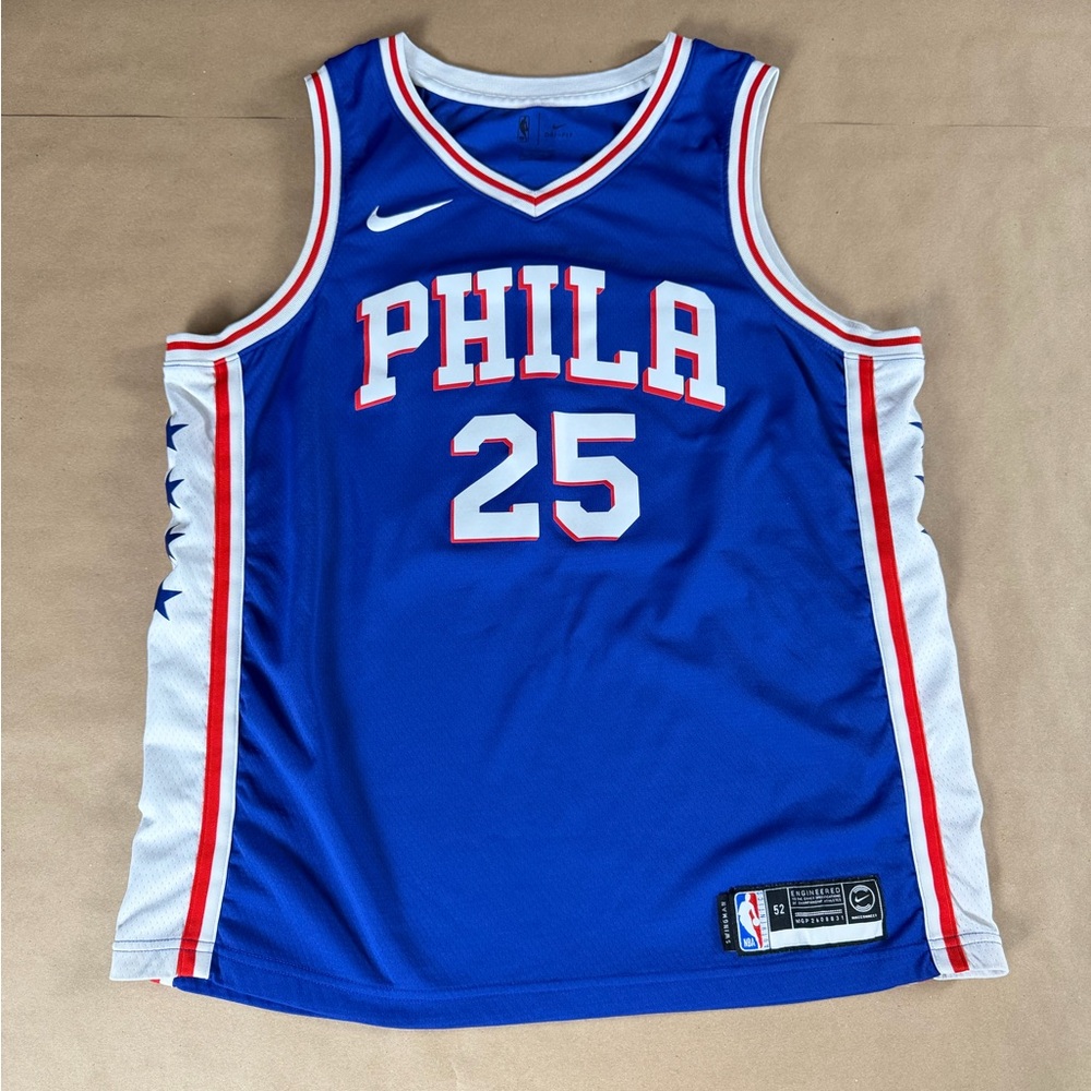 Ben Simmons Jersey | Philadelphia 76ers | Nike | Blue/White | Men’s 52 (XL)